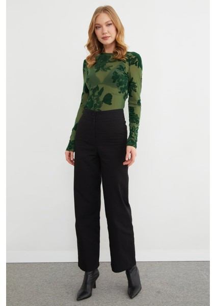 Çiçek Desenli Transparan Bluz indirimleri