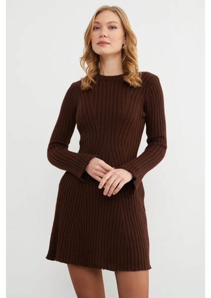 Basic Kol Detaylı Triko Mini Elbise fiyatları