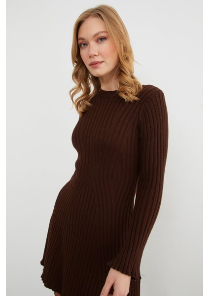 Basic Kol Detaylı Triko Mini Elbise indirimleri