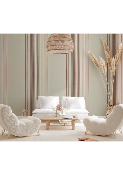 Bordo Krem Parlak Çizgili Ucuz Duvar Kağıdı 773378 fiyatları