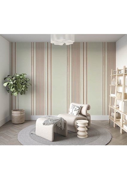 Bordo Krem Parlak Çizgili Ucuz Duvar Kağıdı 773378 modelleri