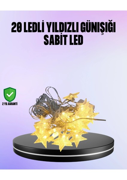 Bfs 5 Metre Yıldız Şeklinde LED Şerit Işık Sabit Beyaz Aydınlatma