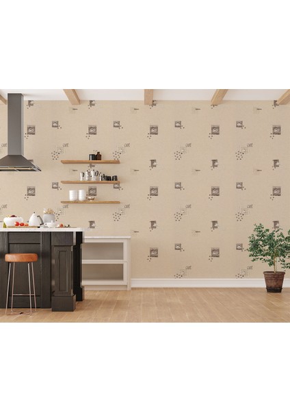 Kahve Desenli Dokulu Duvar Kağıdı 53116 fiyatları