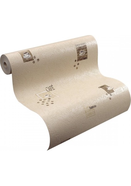 Kahve Desenli Dokulu Duvar Kağıdı 53116 fırsatları