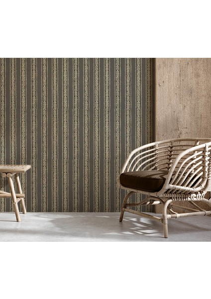 Çizgili Buğday Desen Ucuz Duvar Kağıdı 48043 modelleri