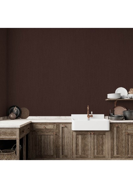 Acı Kahve Parlak Silinebilir Ucuz Duvar Kağıdı 765298