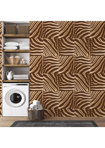 Zebra Desen Duvar Kağıdı 53244 fırsatları