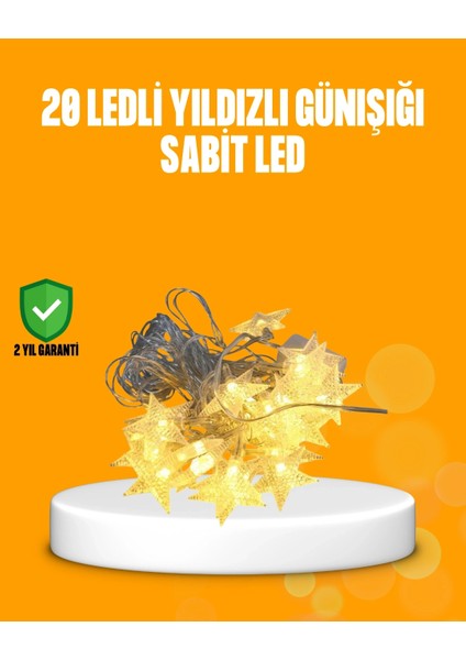 Bfs Yıldız LED Işık 5 Metre Dekoratif Aydınlatma Günışığı
