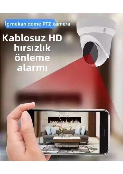 Çift Ekranlı Kablosuz Wifi Iç Mekan Güvenlik Kamerası – Tavana Monte Edilen Kurulum, Zahmetsiz Kurulum Için Delme Gerektirmez. 8 Megapiksel Çözünürlük ve Sıfır Kör Nokta Özelliğine Sahiptir fırsatları