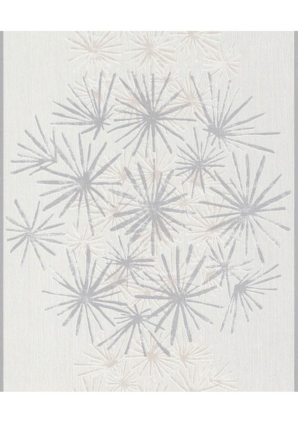 Beyaz Gri Çiçek Desen Ucuz Duvar Kağıdı 53697 indirimleri