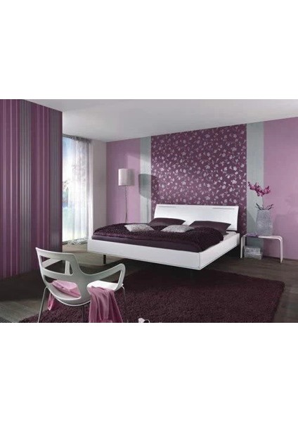 Mor Parlak Gri Çizgili Ucuz Duvar Kağıdı 53497 fiyatları