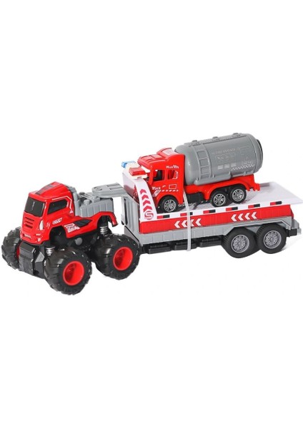 Bfs KLX600-363 Sürtmeli Die Cast 4x4 Itfaiye Taşıyan Tır -Vardem