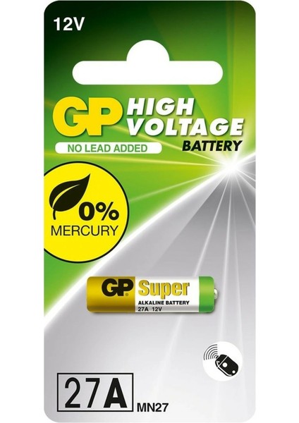 Gp 27A 12V Alkalin Spesifik Araç Kumanda Pili GP27A-C5