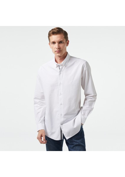 Erkek Beyaz Classic Fit Gömlek W37310T.1BW indirimleri