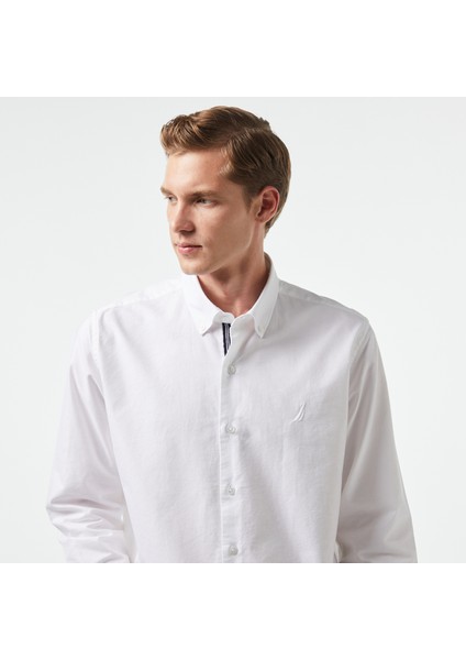 Erkek Beyaz Classic Fit Gömlek W37310T.1BW