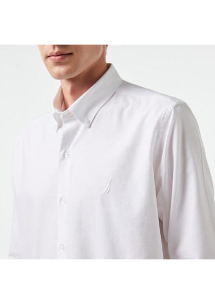 Erkek Beyaz Classic Fit Gömlek W37310T.1BW