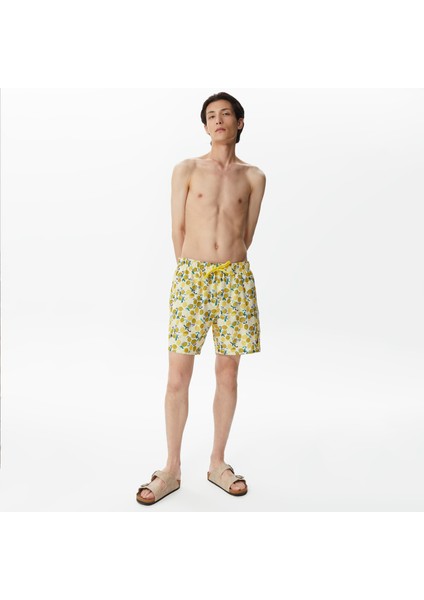 Erkek Sarı Baskılı Deniz Şortu T35515T.7BZ fiyatları