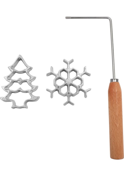 Içi Boş Alüminyum Alaşım Kızartma Kalıbı Kızarmış Karides Kek Atıştırmalık Mutfak Aletleri Waffle Kalıp (Yurt Dışından)