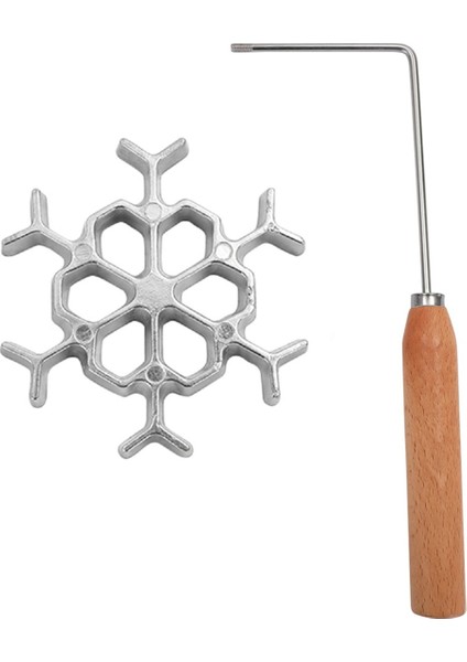 Içi Boş Alüminyum Alaşım Kızartma Kalıbı Kızarmış Karides Kek Atıştırmalık Mutfak Aletleri Waffle Kalıp (Yurt Dışından)