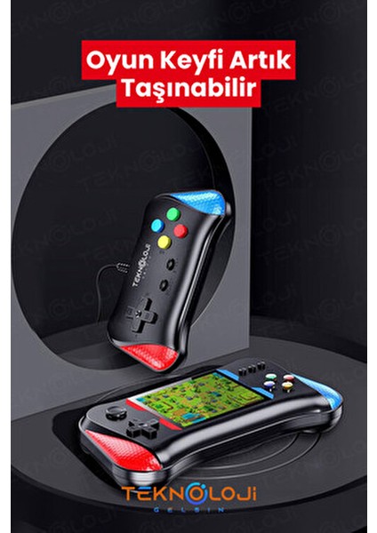 Oyun Retro Sup Konsolu X7M 3,5 Inç Ekran Taşınabilir Mini Gamepad HD/AV Çıkışı ile Uzun Süreli Batarya