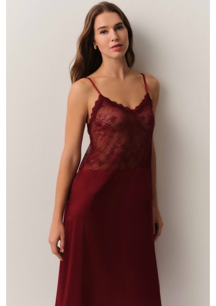 Antique Dantelli Uzun Gecelik fiyatları