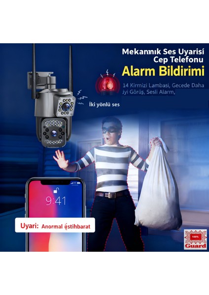 SC03(WIFI) 6mp,güvenlik Kamerası – Iç ve Dış Mekan Kullanımına Uygun, Iki Yönlü Sesli Interkom, Hareket ve Sesli Uyarılar, Gece Görüş Özelliği, Tf Kartları ve Bulut Depolama Desteği. indirimleri