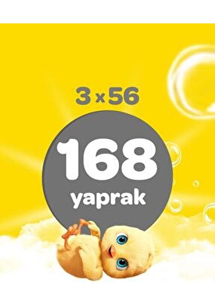 56'lı x 12 Islak Mendil Tüm Cilt Tipleri İçin Hassas Temizlik Yaprak Sayısı 1 fiyatları