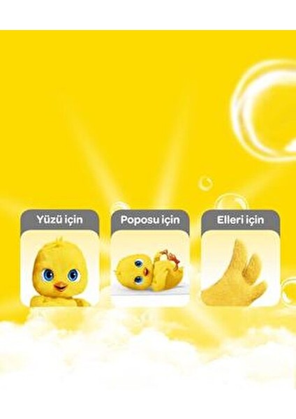 56'lı x 12 Islak Mendil Tüm Cilt Tipleri İçin Hassas Temizlik Yaprak Sayısı 1