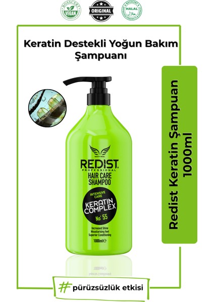 Keratin Bakım Şampuanı 1000 ml | Yıpranmış Saçlara Keratin Bakımı