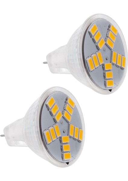 2x 3W MR11 Gu4 250LM LED Ampul Lambası 15 5630SMD Sıcak Beyaz Işık (Yurt Dışından)