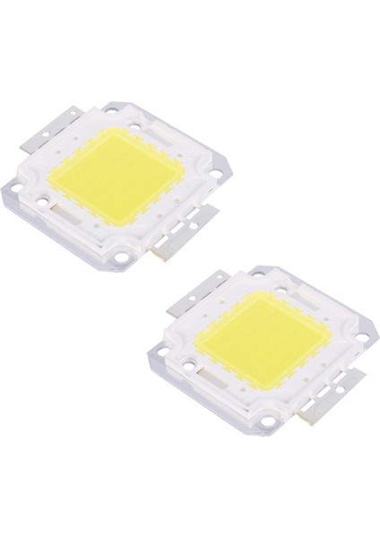 2x Yüksek Güçlü 50W LED Çip Ampul Lambası Dıy Beyaz 3800LM 6500K (Yurt Dışından)