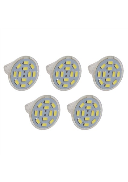 5x 6W Gu4 (MR11) LED Spot Işığı MR11 12 Smd 5730 570 Lm Dc 12V Beyaz (Yurt Dışından)