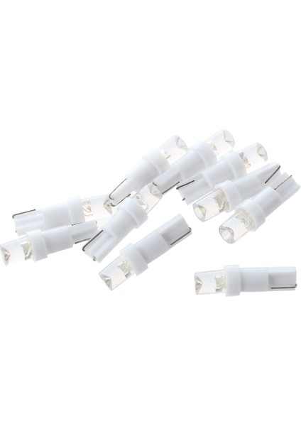 10X T5 W1 2W W3W 1 Smd Gösterge Tablosu LED Araba Cuneate Iç IŞIKLAR12V Beyaz (Yurt Dışından)