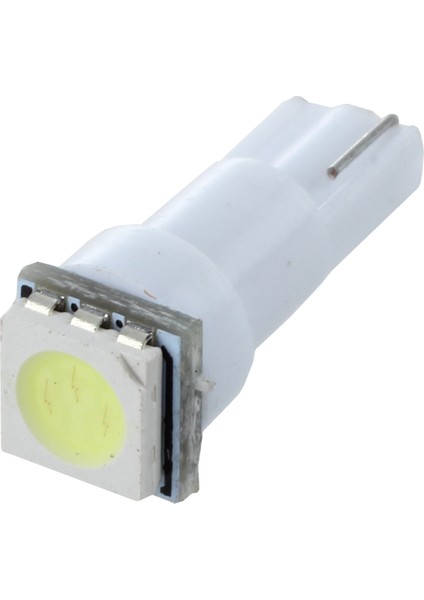 10X Araba T5 5050 Smd Gösterge Tablosu Beyaz 1 LED Ampuller Işık Lambası 74 37 286 18 27 12V (Yurt Dışından)