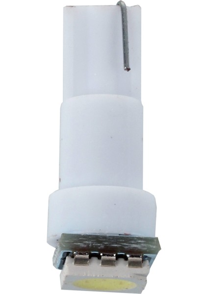 10X Araba T5 5050 Smd Gösterge Tablosu Beyaz 1 LED Ampuller Işık Lambası 74 37 286 18 27 12V (Yurt Dışından) fırsatları