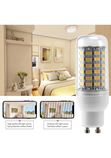 GU10 10W 5730 Smd 69 LED Ampul LED Mısır Işık LED Lamp Enerji Tasarrufu 360 Derece 200-240V Beyaz (Yurt Dışından) indirimleri