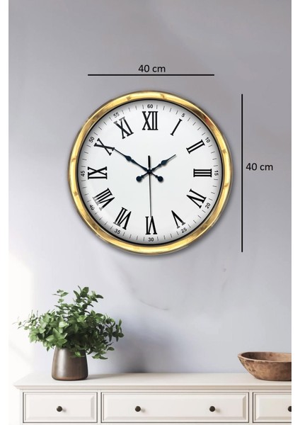 Zentime 40 cm Gold Lüks Duvar Saati indirimleri
