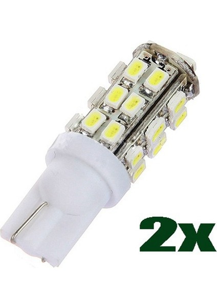 2x Beyaz 28 Smd LED T10 W5W 501 194 168 Araba Iç Yan Yan Ampul Lamba (Yurt Dışından)