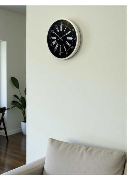 Zentime 36 cm Krem Dekoratif Duvar Saati fırsatları