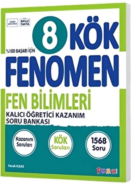 8. Sınıf Fen Bilimleri Kök Soru Bankası Kalıcı Öğretici Kazanım Kitabı fiyatları