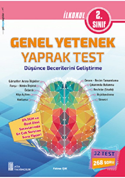 2. Sınıf Bilsem Sınavlarına Hazırlık Test + 5 Li Deneme Sınavı Genel Yetenek Kitabı modelleri