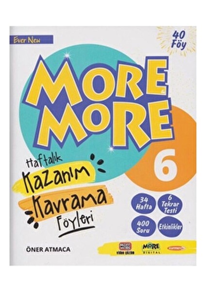 6. Sınıf More More Haftalık Kazanım Kavrama Föyleri Türkçe Kitap fiyatları