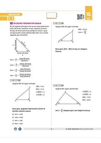 10. Sınıf Matematik Konu Anlatım Kitabı Partikül Matematik TYT Sınavı İçin fiyatları
