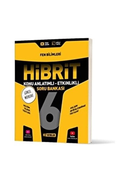 6. Sınıf Fen Bilimleri Hibrit Konu Anlatımlı Etkinlikli Soru Bankası Üniversite Hazırlık fiyatları
