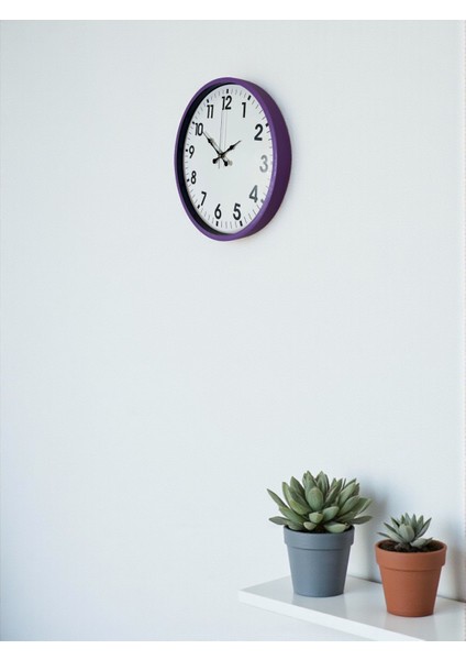 Zentime 36 cm Mor Dekoratif Duvar Saati fırsatları