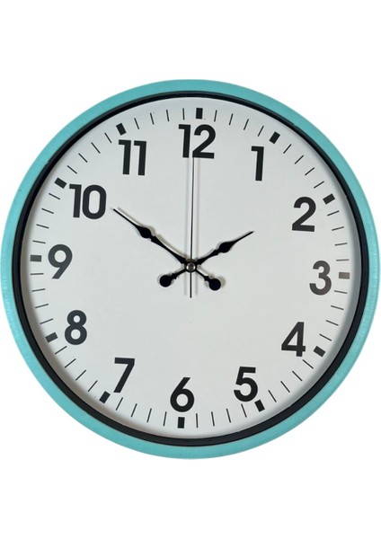 Zentime 36 cm Turkuaz Dekoratif Duvar Saati fiyatları