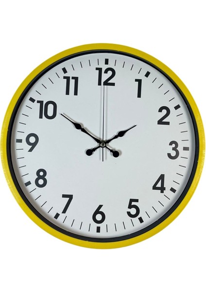 Zentime 36 cm Sarı Dekoratif Duvar Saati fiyatları