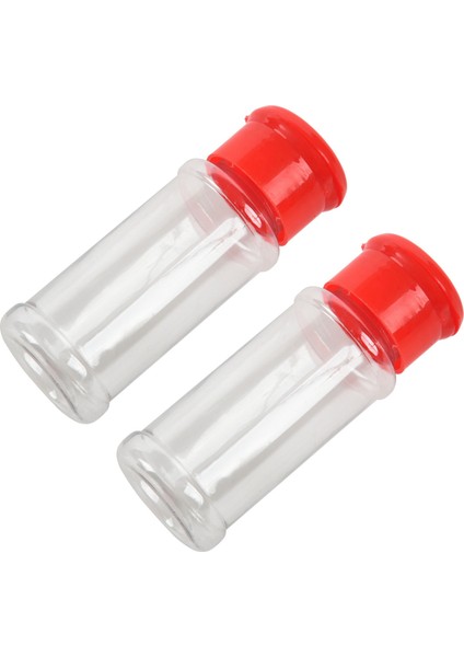 24 Adet Plastik Baharat Tuz Biber Çalkalayıcılar Baharat Kavanoz Can Barbekü Çeşni Kavanoz Şişeleri Şişe Konteyner Mutfak (Kırmızı) (Yurt Dışından)