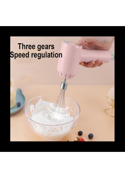 Kablosuz Yiyecek Mikseri 3 Hız El Elektrikli Yumurta Çırpıcı Sarımsak Pişirme Mikser Çok Fonksiyonlu Mutfak Robotu Beyaz (Yurt Dışından) indirimleri
