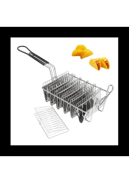 6 Izgara Mutfak Kızarmış Pişirme Patates Kızartması Sepeti Tortilla Kızartma Sepeti Derin Yağ Fritöz Sepeti Paslanmaz Çelik (Yurt Dışından) fırsatları